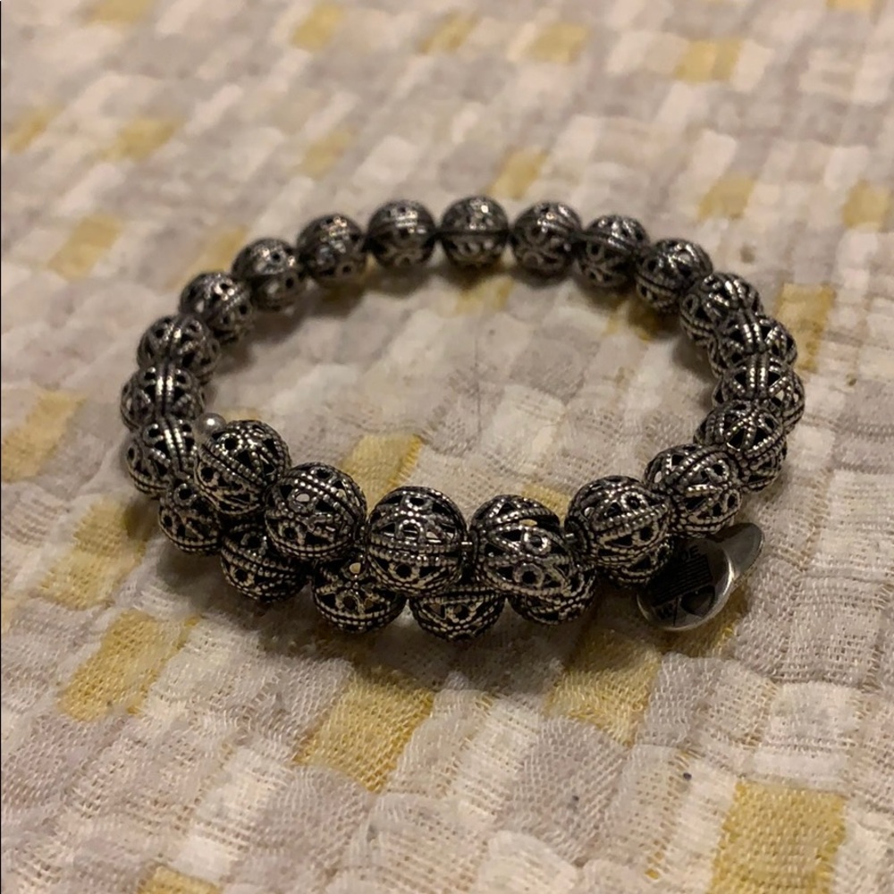Alex and Ani silver ball bracelet